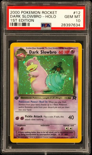 Dark Slowbro-Holo 1st Edition
