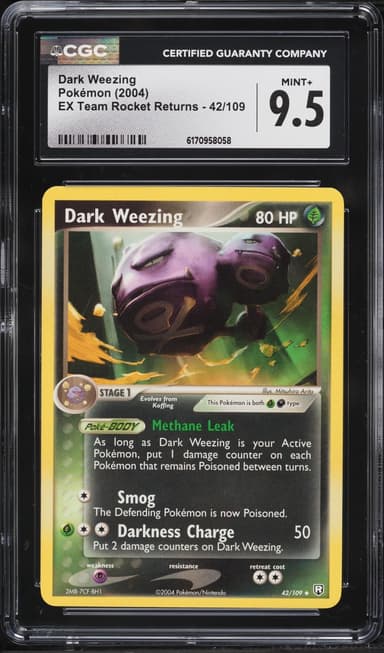 Pokemon EX Team Rocket Returns Dark Weezing #42