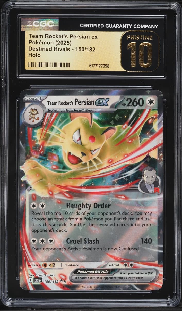 Pokemon Scarlet & Violet Destined Rivals Holo Team Rocket's Persian Ex