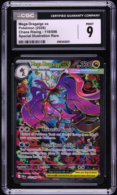 Pokemon Mega Evolution Chaos Rising SIR Mega Dragalge ex #118