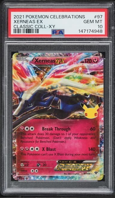 Pokemon Sword & Shield Celebrations Classic Collection Holo Xerneas EX #97
