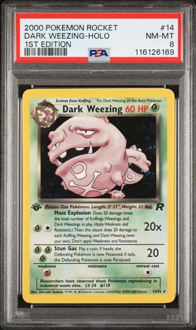 Dark Weezing-Holo 1st Edition