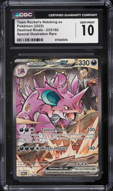 Pokemon SV Destined Rivals SIR Team Rocket's Nidoking Ex #233