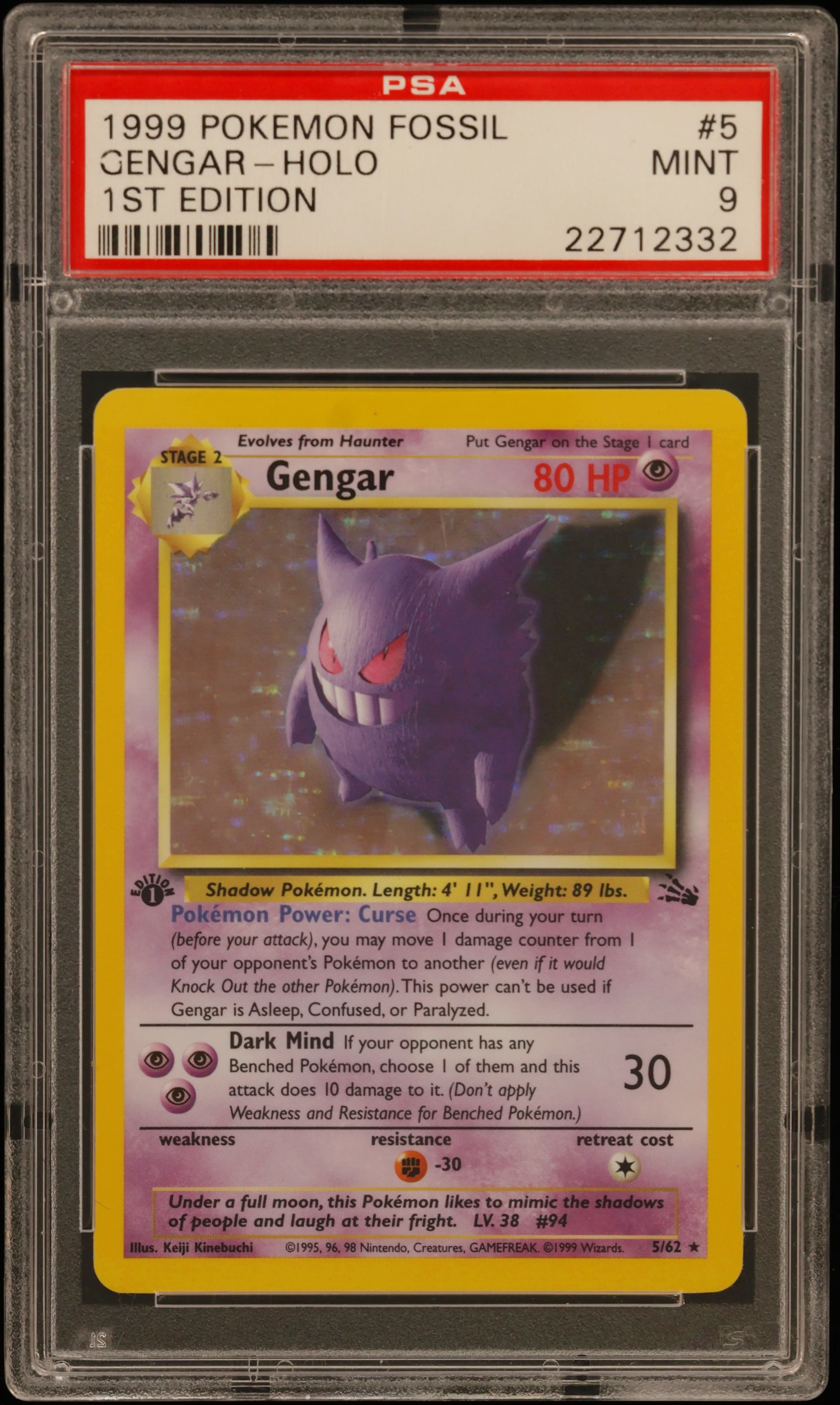 Gengar-Holo 1st Edition