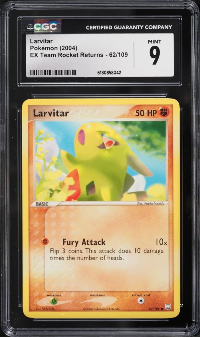Pokemon Ex Team Rocket Returns Larvitar #62