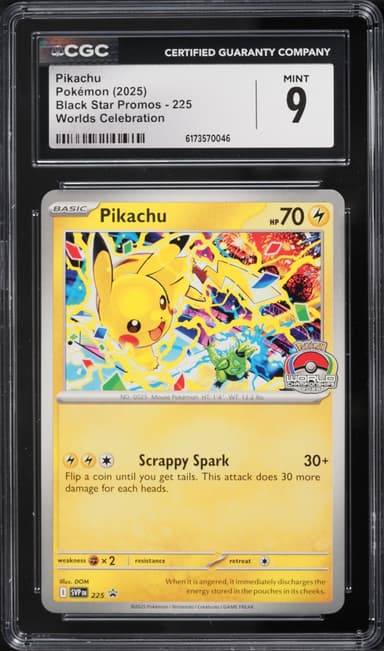 Pokemon Scarlet & Violet Black Star Promo Worlds Celebration Pikachu #225