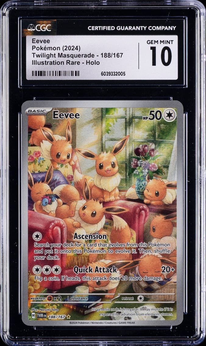 2024 #188 Eevee CGC 10 Twm EN-Tw