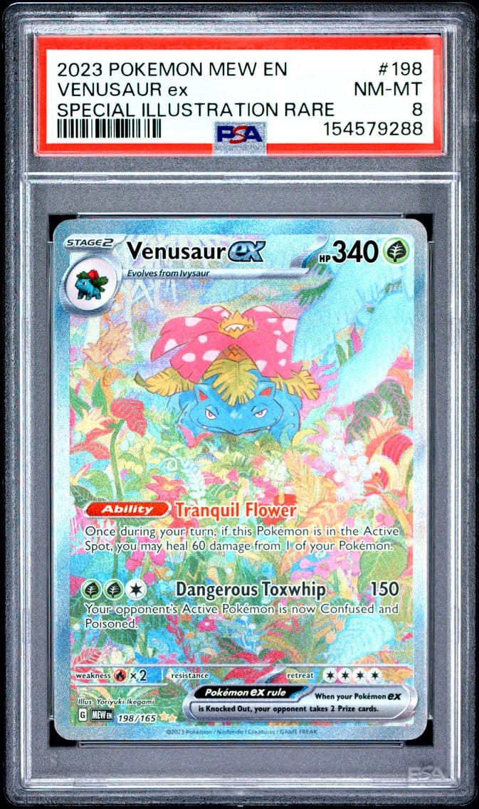 2023 #198 Venusaur EX PSA 8 Mew 