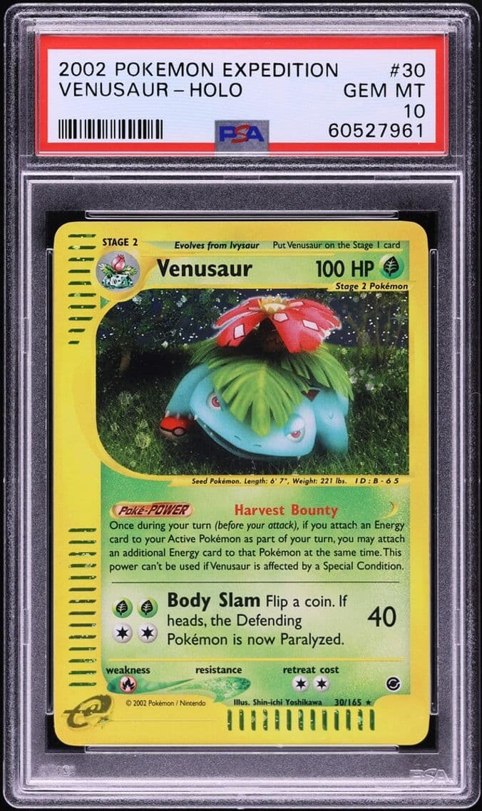 2002 #30 Venusaur PSA 10 Pokemon