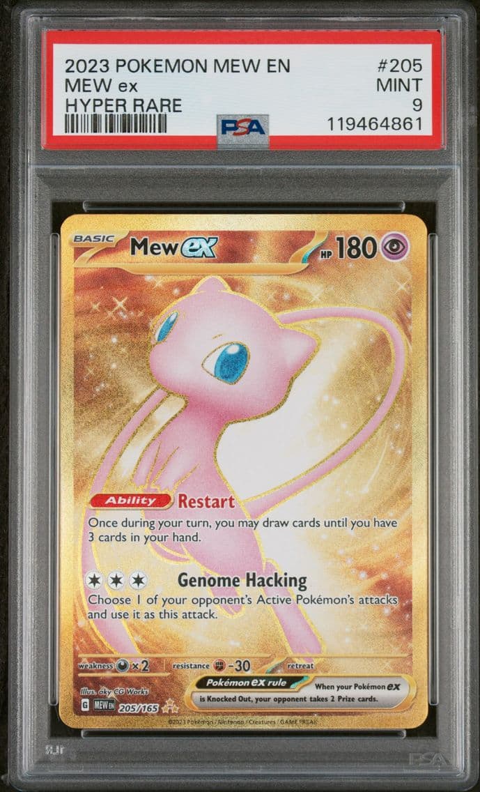 2023 #205 Mew EX PSA 9 Mew EN-15
