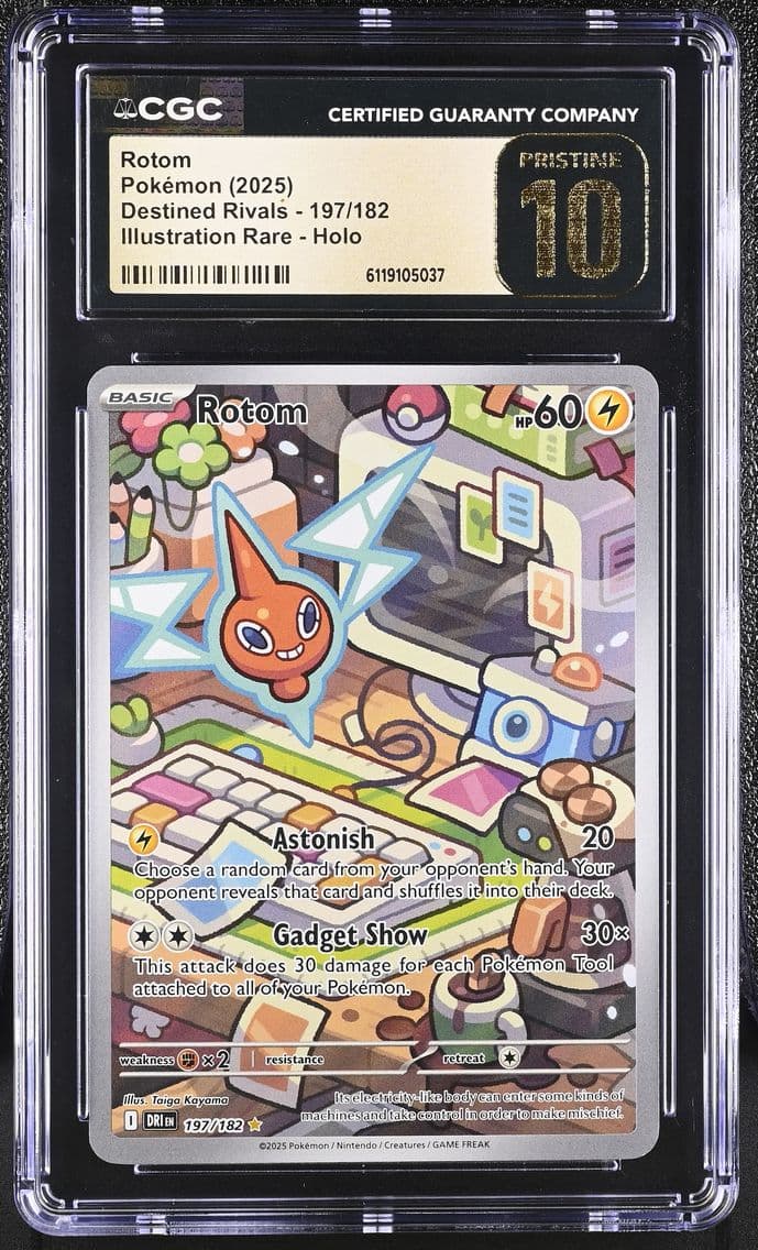 2025 #197 Rotom CGC 10 Pristine 