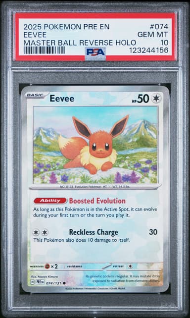Eevee Master Ball Reverse Holo