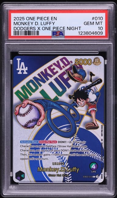 One Piece Dodgers X Night Leader Monkey D. Luffy #EB02-010
