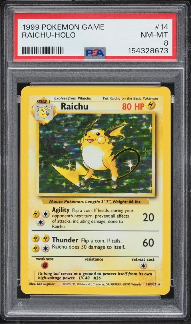 1999 Pokemon Base Set Holo Raich
