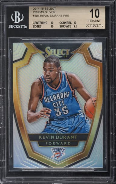 Select Silver Prizm Kevin Durant #108