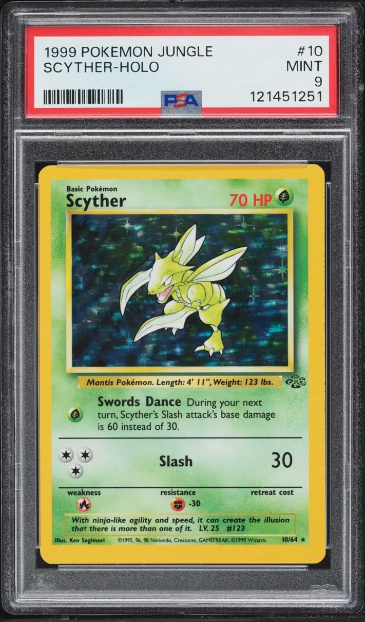 Pokemon Jungle Holo Scyther #10