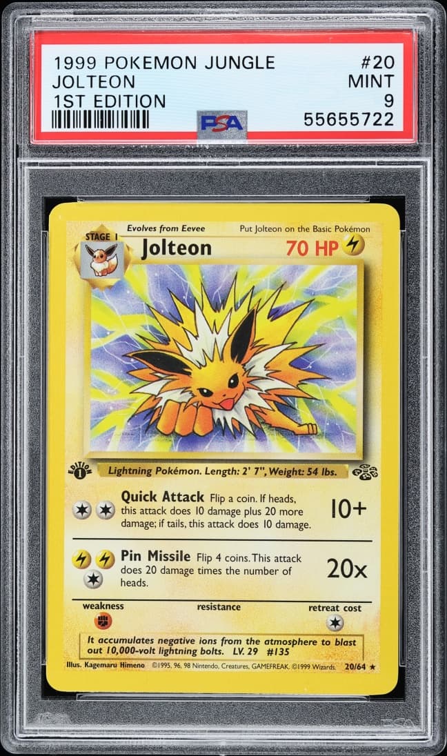 Pokemon Jungle 1st Edition Jolteon #20