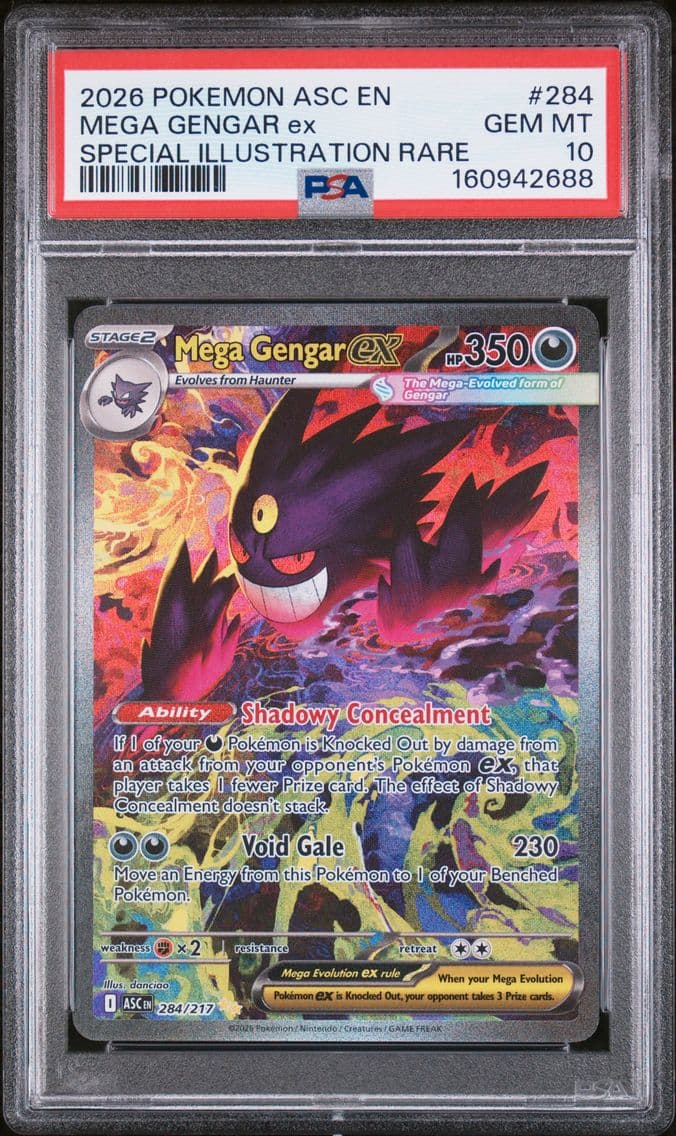 2026 #284 Mega Gengar EX PSA 10 
