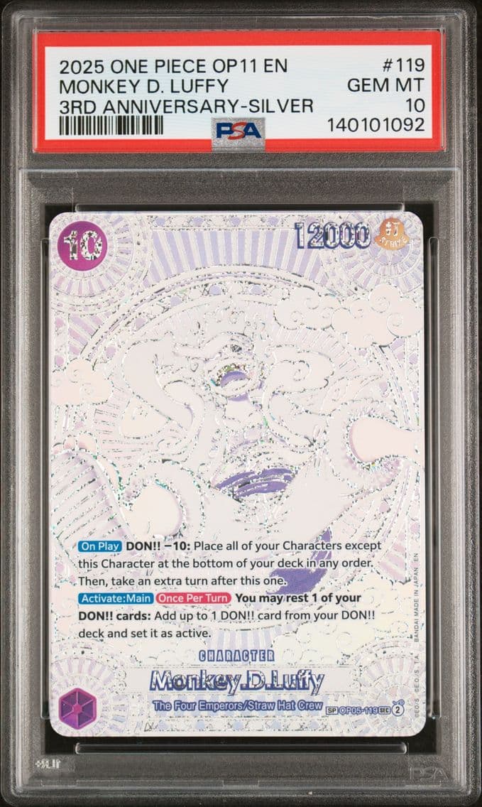 2025 #119 Monkey D. Luffy PSA 10