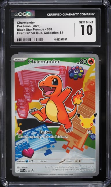 Pokemon Mega Evolution Promo First Partner Illustration Full Art Charmander #38
