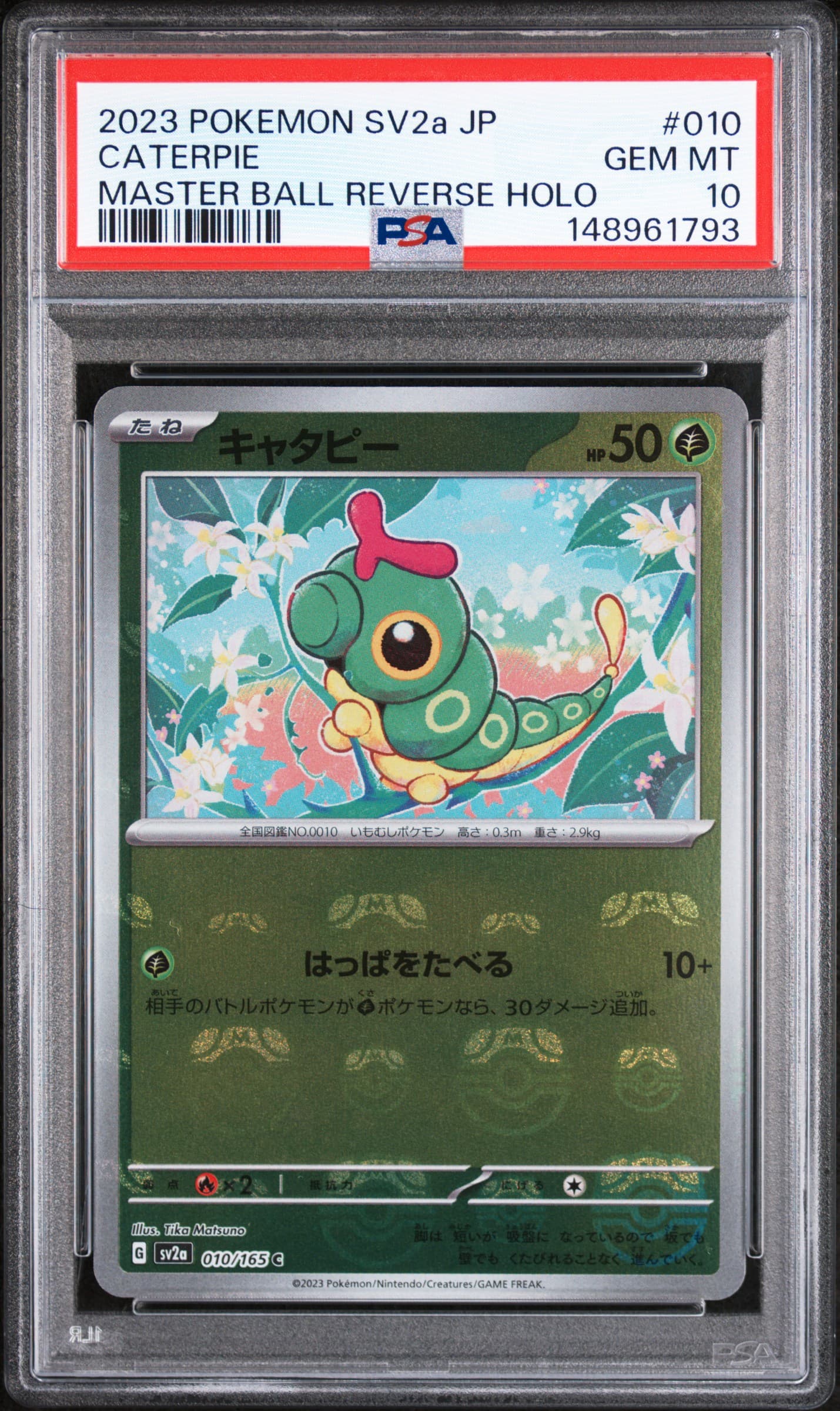 Caterpie Master Ball Reverse Holo