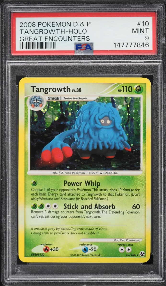 Pokemon Diamond & Pearl Great Encounters Holo Tangrowth #10