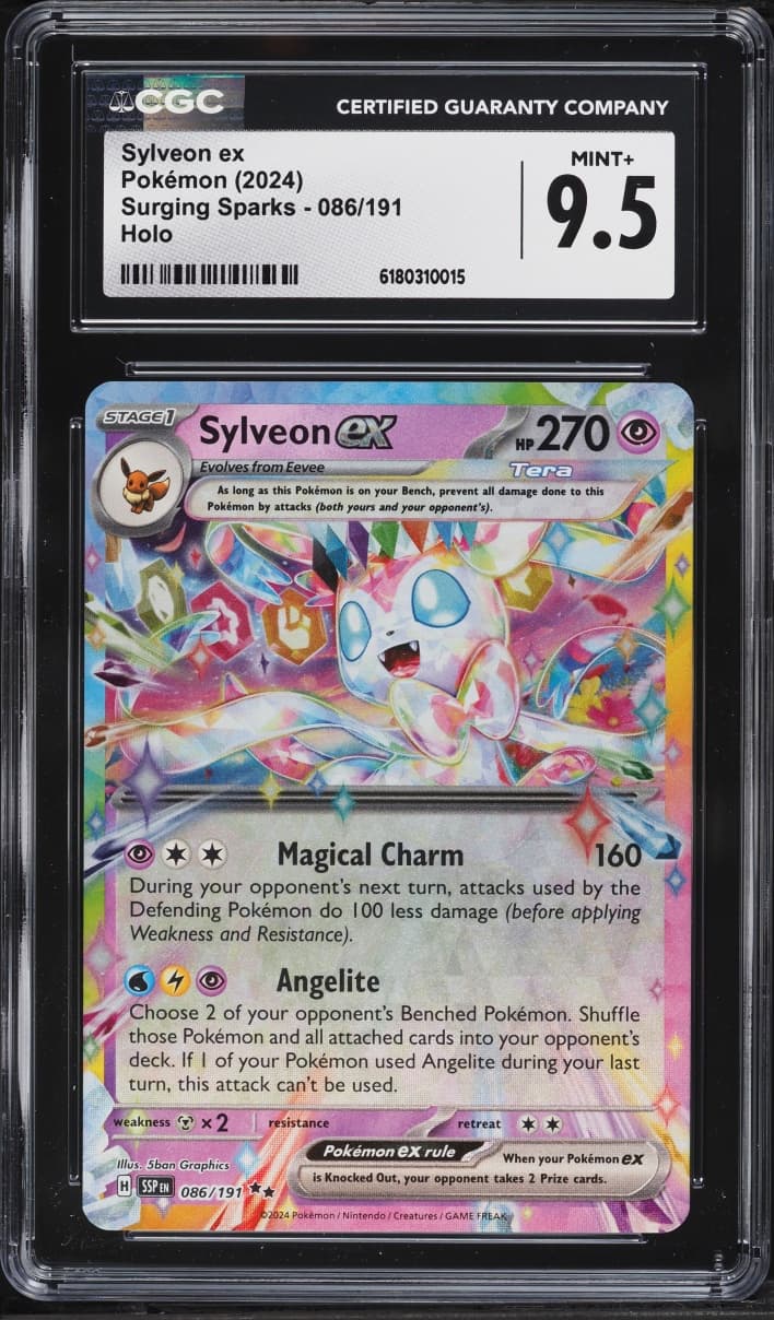 Pokemon Scarlet & Violet Surging Sparks Holo Sylveon EX #86