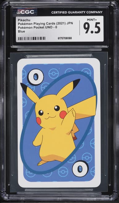 Pokemon Japanese Playing Cards Pocket UNO Blue Pikachu #0