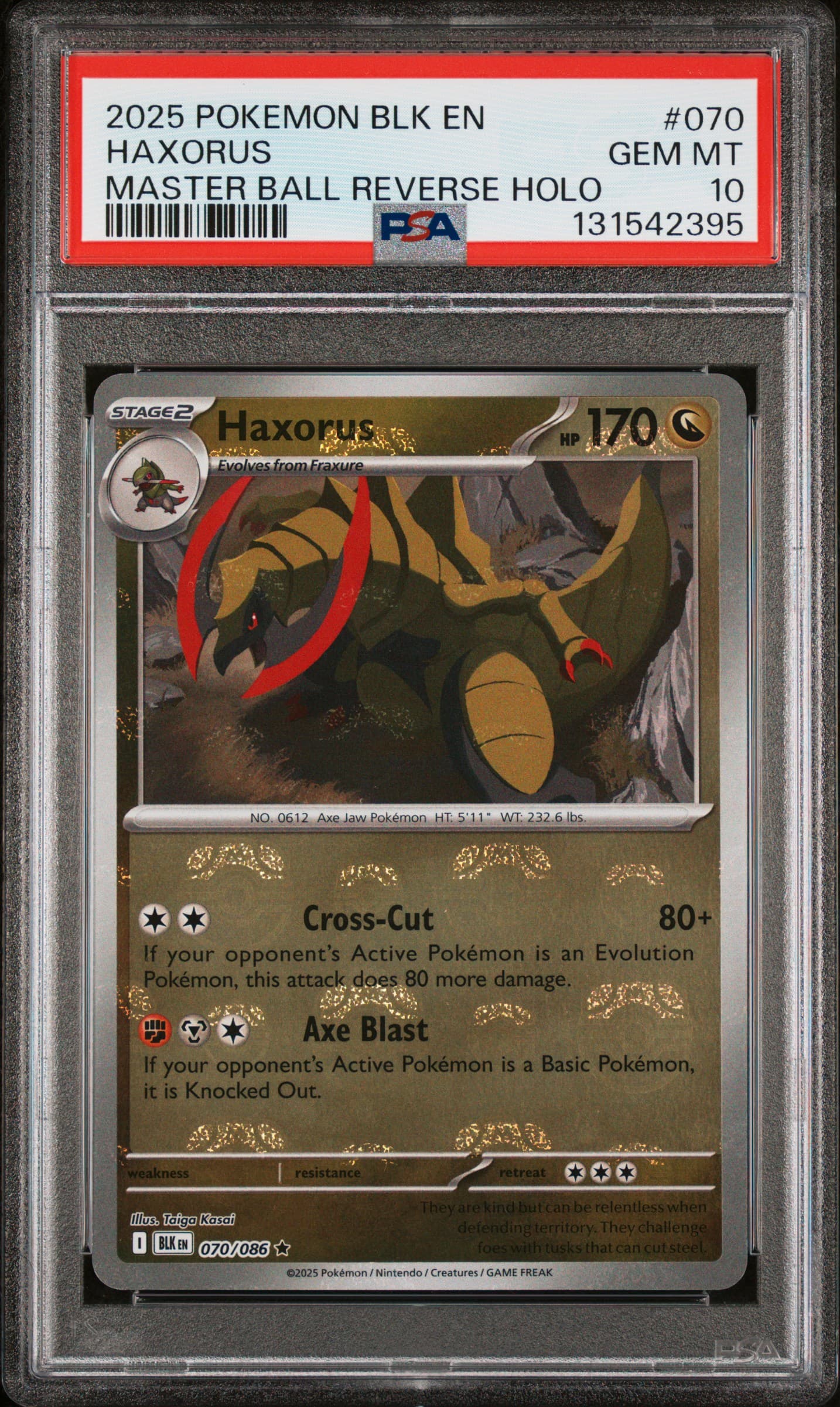 Haxorus Master Ball Reverse Holo