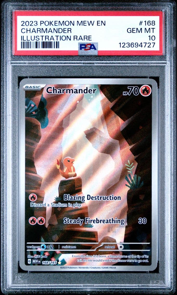 2023 #168 Charmander PSA 10 Mew 