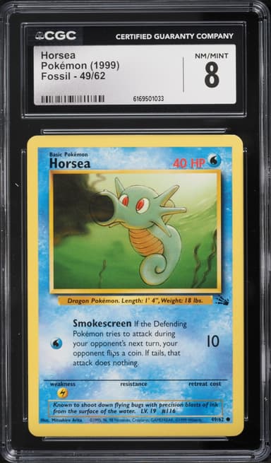 Pokemon Fossil Horsea #49