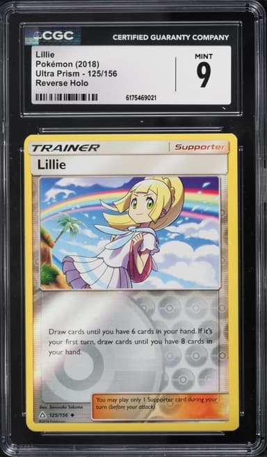 Pokemon Sun & Moon Ultra Prism Reverse Holo Lillie #125