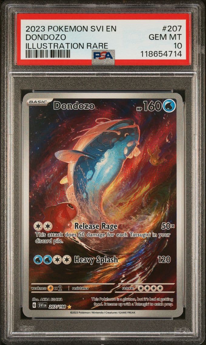 2023 #207 Dondozo PSA 10 Svi EN-