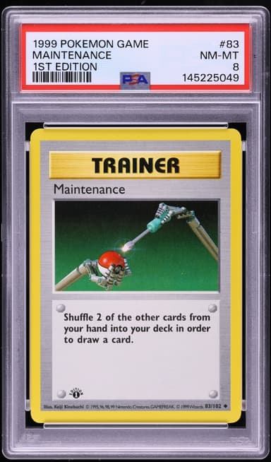 Pokemon Base Set Shadowless 1st Edition Maintenance #83