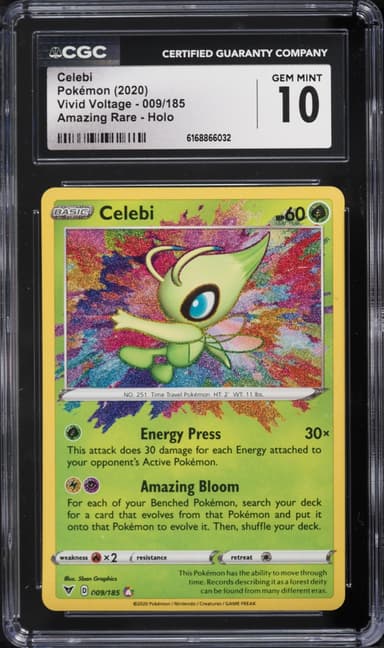 Pokemon Sword & Shield Vivid Voltage Amazing Rare Celebi #9