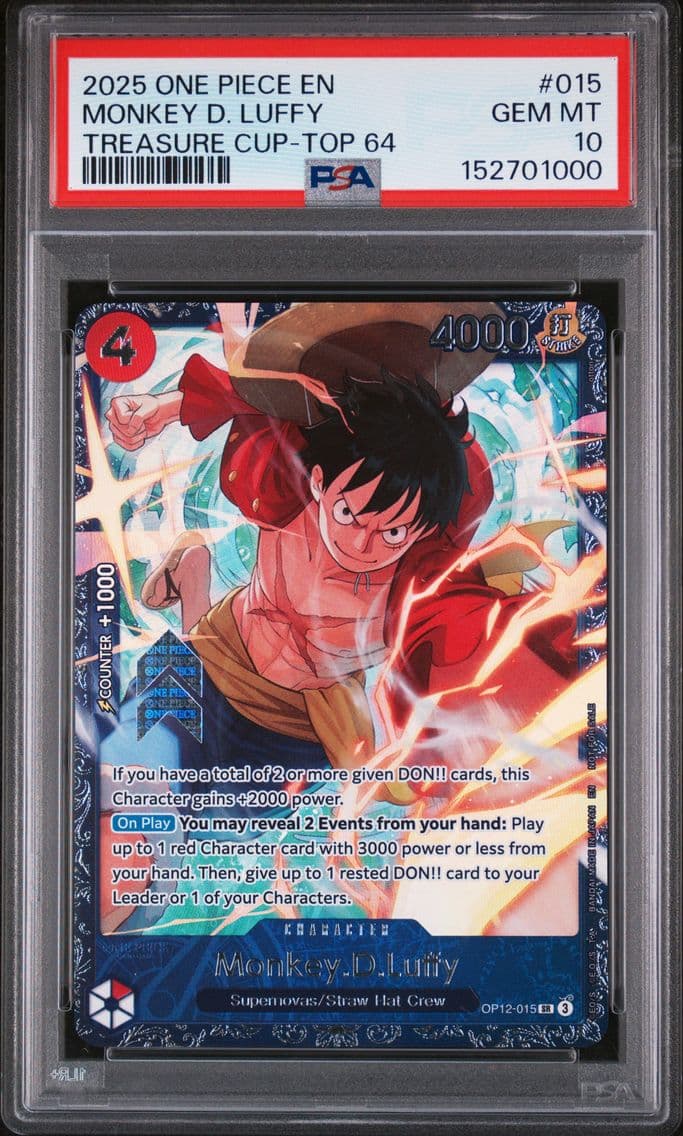 2025 #015 Monkey D. Luffy PSA 10