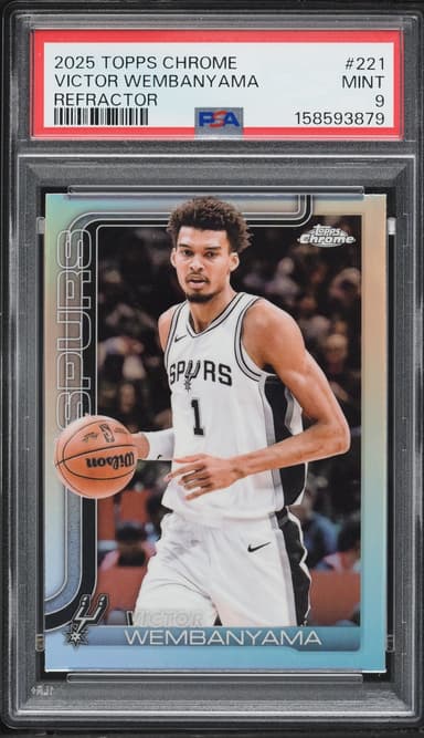 Topps Chrome Refractor Victor Wembanyama #221