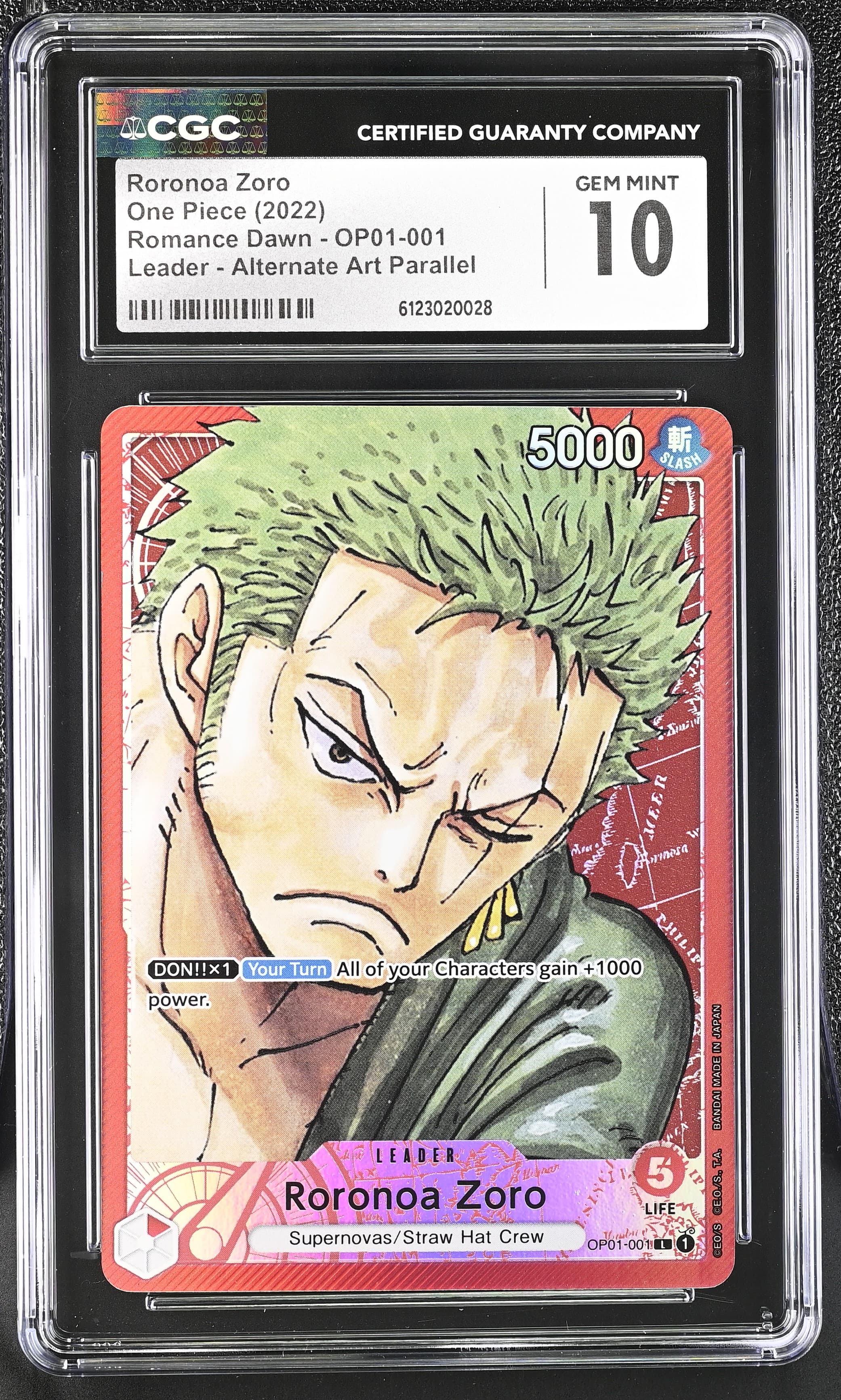 Roronoa Zoro L (Map Text Box) Alt Art