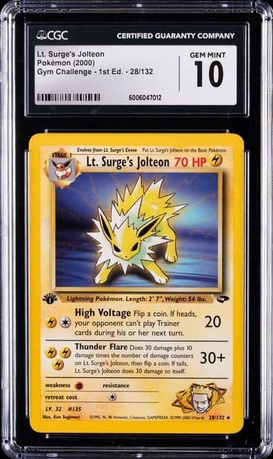 LT. Surge's Jolteon 1st Edition