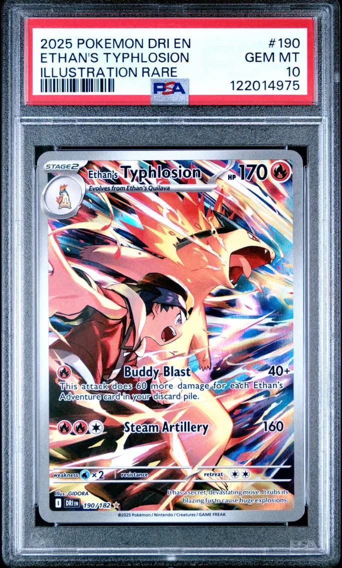 2025 #190 Ethan's Typhlosion PSA