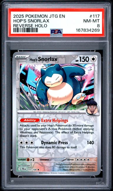 Hop's Snorlax Reverse Holo