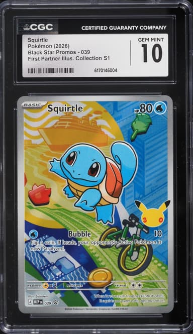 Pokemon Mega Promo First Partner Illustration Full Art Squirtle #39
