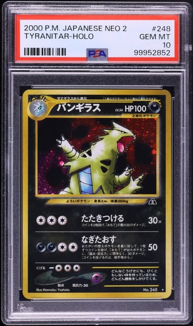 Pokemon Japanese Crossing The Ruins Holo Tyranitar #248