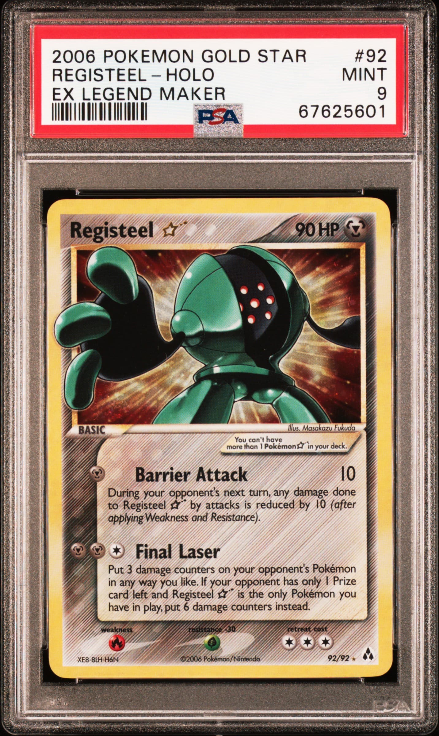 Registeel-Holo Gold Star