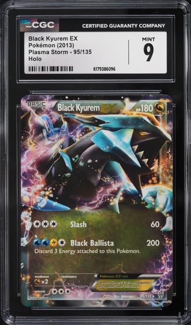Pokemon Black & White Plasma Storm Holo Black Kyurem EX #95