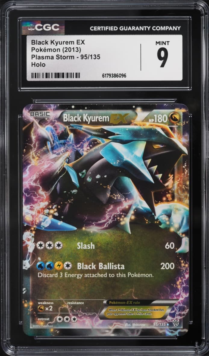 Pokemon Black & White Plasma Storm Holo Black Kyurem EX #95