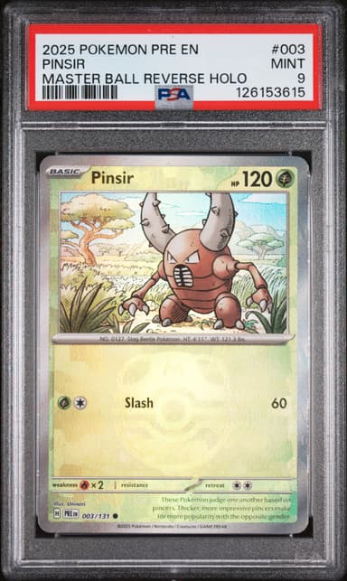 Pinsir Master Ball Reverse Holo
