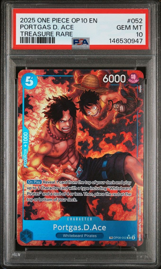 2025 #052 Portgas D. Ace PSA 10 