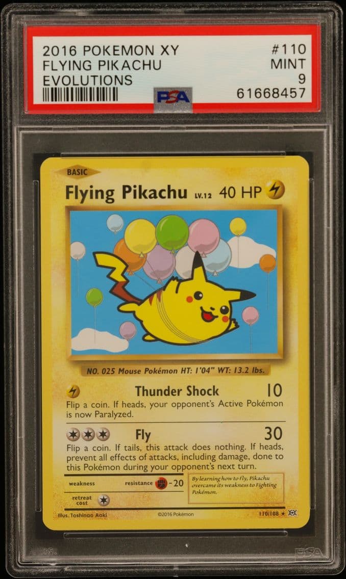 2016 #110 Flying Pikachu PSA 9 X
