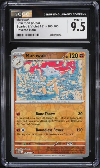 Pokemon Scarlet & Violet 151 Reverse Holo Marowak #105